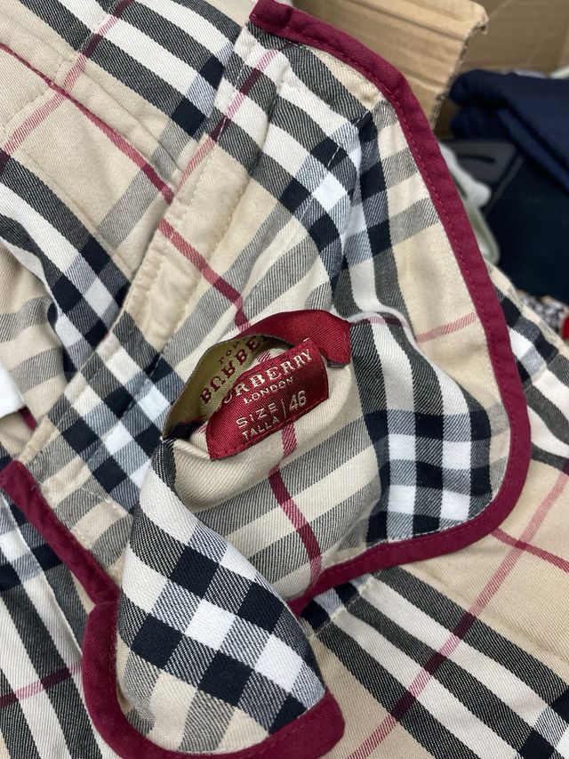 Giacca Burberry Beige a Quadri