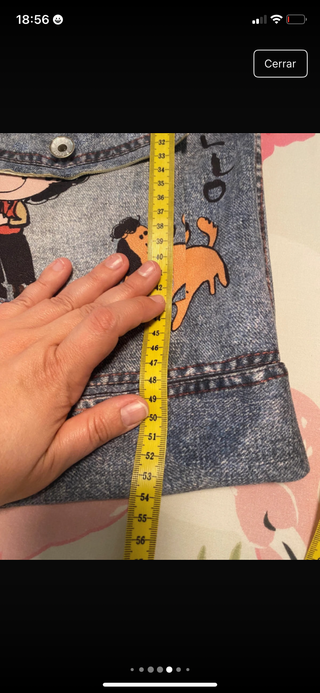 Chaqueta vaquera con dibujos