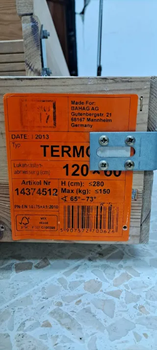 Escalera madera altillo escamoteable plegable