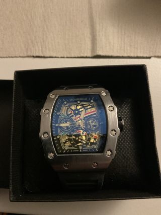 Reloj Azul y Plateado