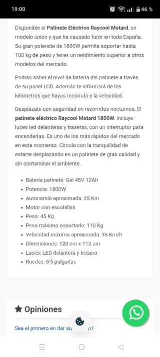 Patinete Eléctrico Verde