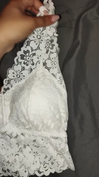 Top encaje blanco talla única