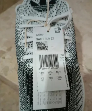 Adidas Hombre Zapatillas Running Negras y Blancas