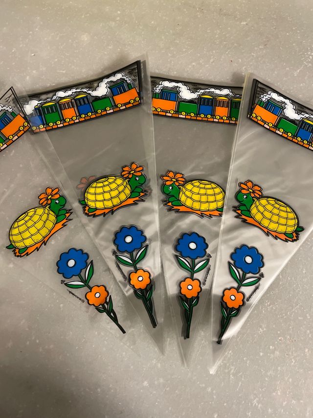 25 Bolsas de fiesta con tortugas y trenes