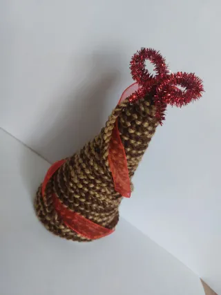 Albero di Natale uncinetto decorato 11 cm