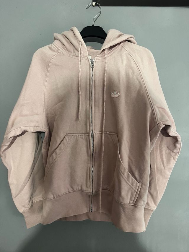 Sudadera Adidas cremallera mujer rosa