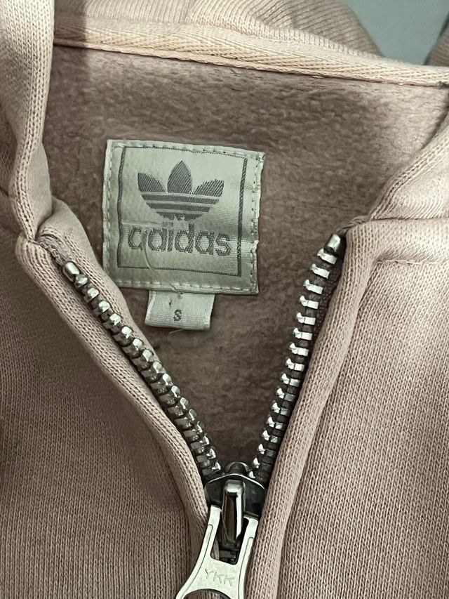 Sudadera Adidas cremallera mujer rosa