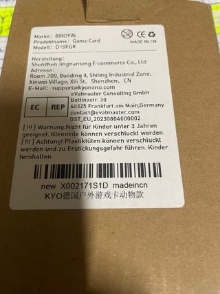 Juego de cartas infantil