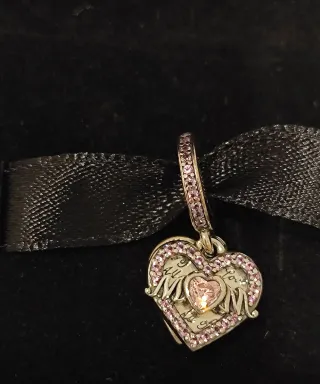 Charm Pandora 'Todo mi amor' Corazón Rosa