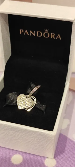 Charm Pandora 'Todo mi amor' Corazón Rosa