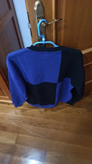 Jersey Mennace cuadros azul y negro