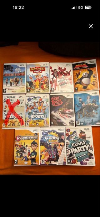 Lote 10 Giochi Wii: Cucina, Corse, Sport. 6€