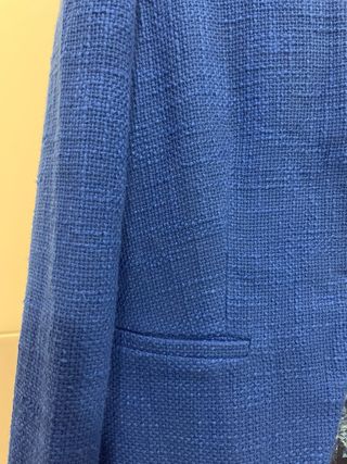 Traje de falda Mango azul y multicolor