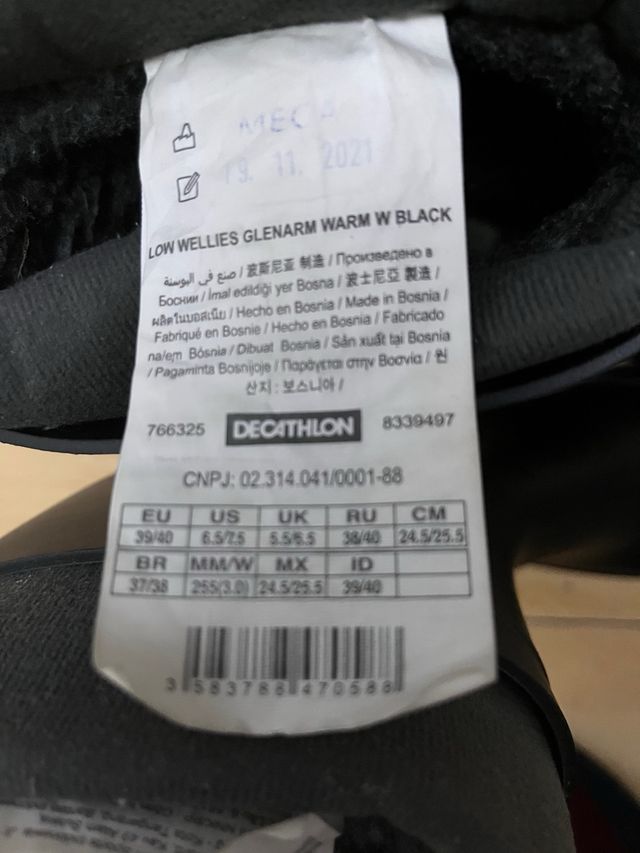 Stivali da acqua/neve neri