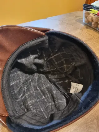 Gorra de piel estilo inglés 54- 56