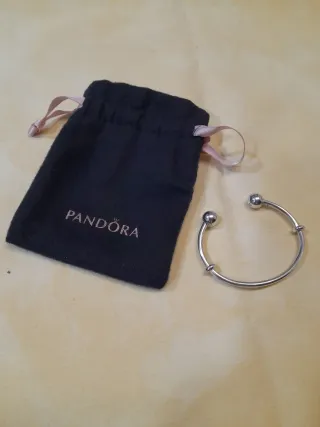 Pulsera Pandora Plata con Bolsa Negra