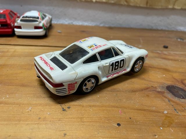Coche Scalextric Porsche 180 Blanco
