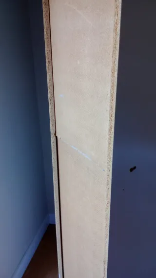 Armario esquinero blanco