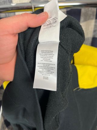 Sudadera Polo Sport Mujer Negra y Amarilla