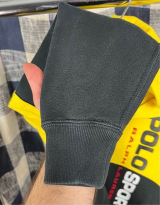 Sudadera Polo Sport Mujer Negra y Amarilla