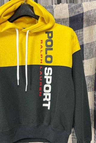 Sudadera Polo Sport Mujer Negra y Amarilla