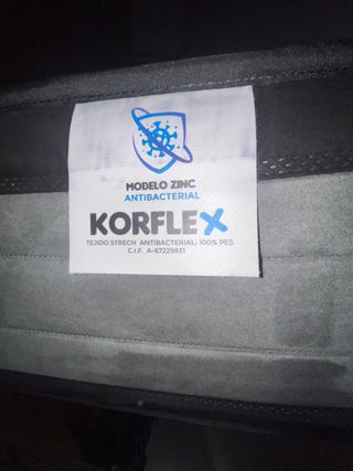 Colchón Korflex 150x200. Modelo zinc