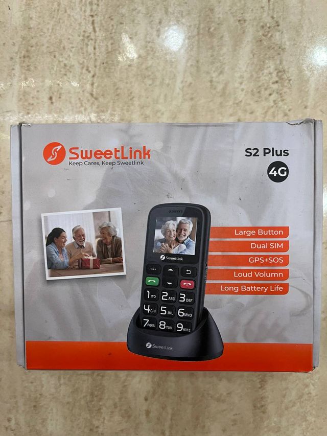 Teléfono móvil para mayores con SOS radio linterna