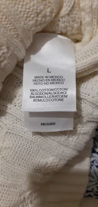 Chaleco de punto Lizgolf beige.