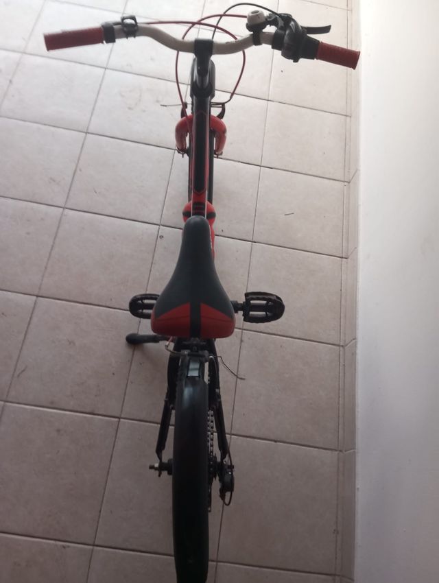 Bicicleta infantil DTB negra y roja