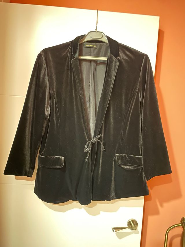 Chaqueta Terciopelo Negra