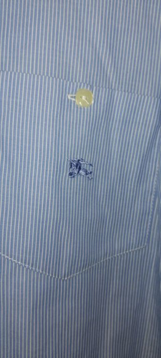 Camisa Burberry London Mujer Rayas Azul