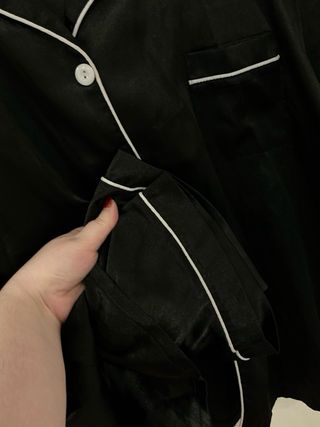 Conjunto Pijama Camisa y Pantalón elegante satén