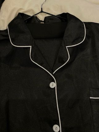 Conjunto Pijama Camisa y Pantalón elegante satén