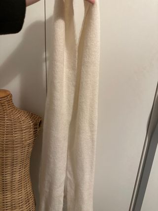 Sciarpa in lana bianca