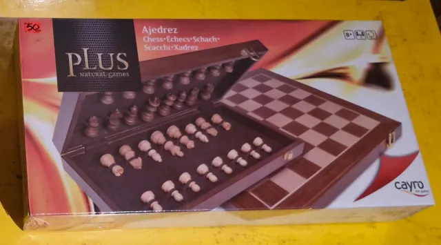 Ajedrez de madera PLUS NATURAL GAMES