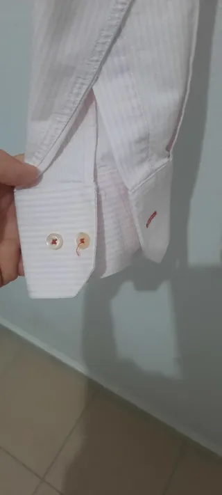 Camisa de vestir rosa para hombre