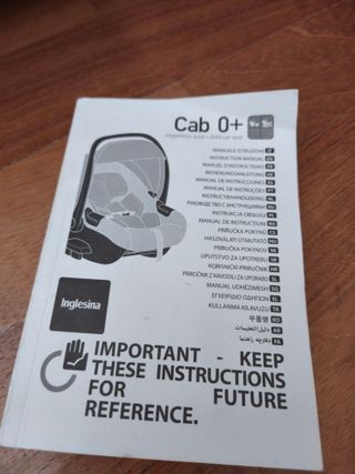 Silla Auto Cab 0+ Inglesina + Base