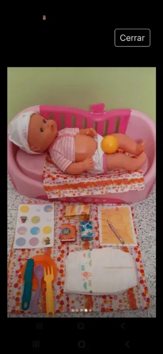 Cuna Nenuco con accesorios