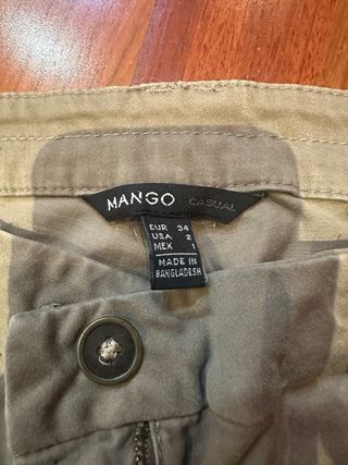 Lote 3 Pantalones Mango Talla 34 Mujer