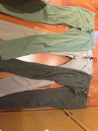 Lote 3 Pantalones Mango Talla 34 Mujer