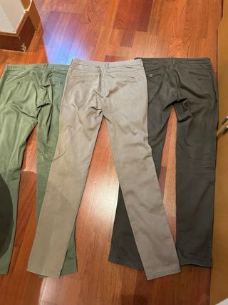 Lote 3 Pantalones Mango Talla 34 Mujer