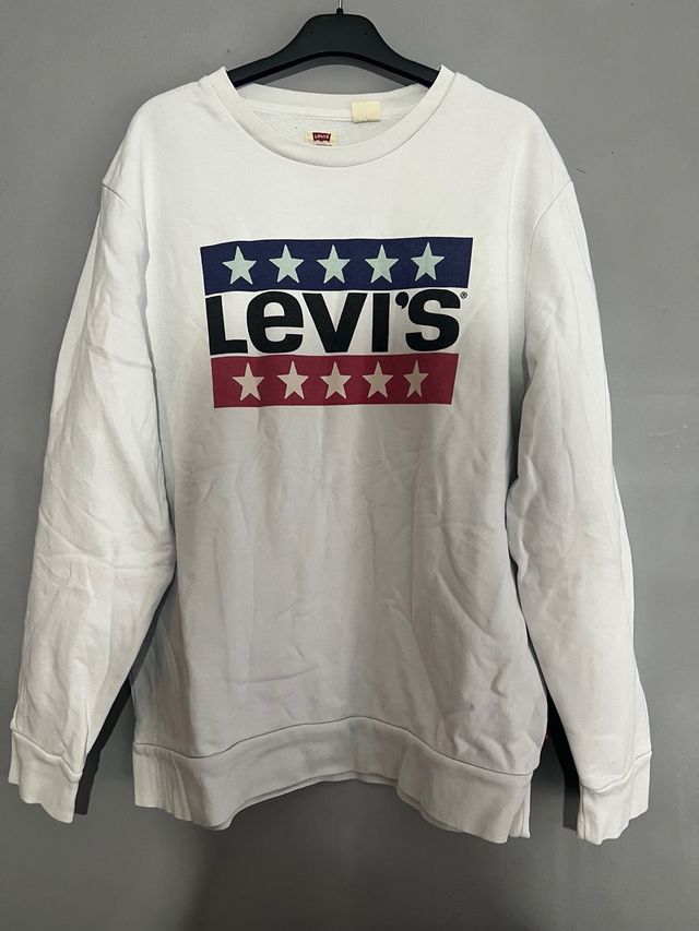 Sudadera Levi's Blanca con Estrellas
