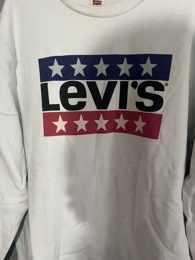 Sudadera Levi's Blanca con Estrellas