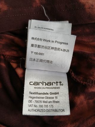carhartt tshirt tie dye size S red