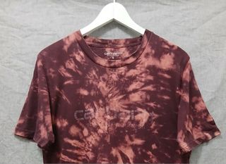 carhartt tshirt tie dye size S red