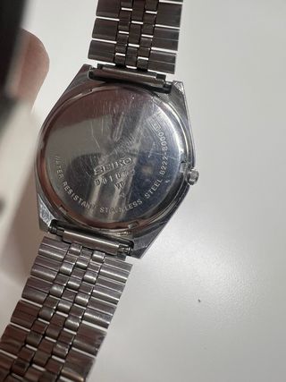 Reloj Seiko Quartz Hombre Plata/Blanco