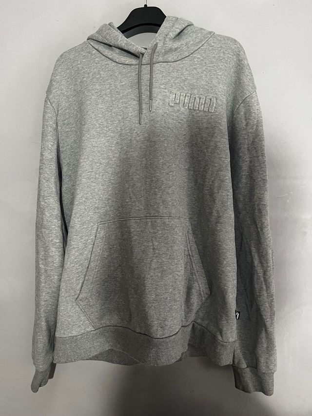 Sudadera Puma Gris con Logo