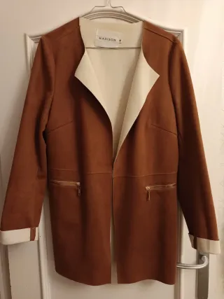 Chaqueta marrón antelina Madison Talla M
