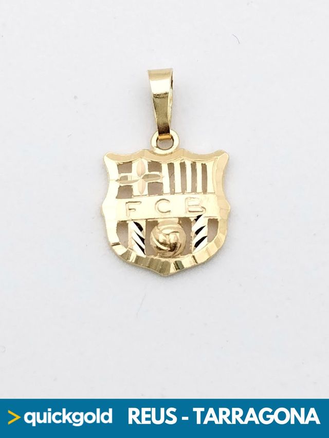 035-03-00860 COLGANTE ORO 18K ESCUDO DEL BARÇA