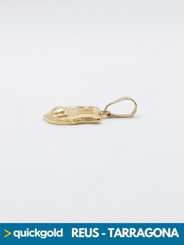 035-03-00860 COLGANTE ORO 18K ESCUDO DEL BARÇA